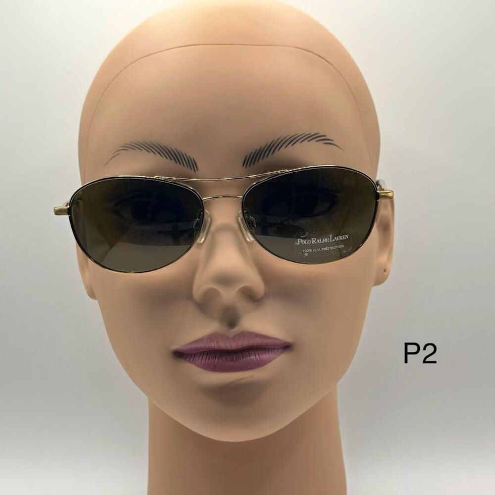 NEW Men's Y2K Ralph Lauren Metal Sunglasses | Polo 3031 | Bronze/Brown 57/16/140